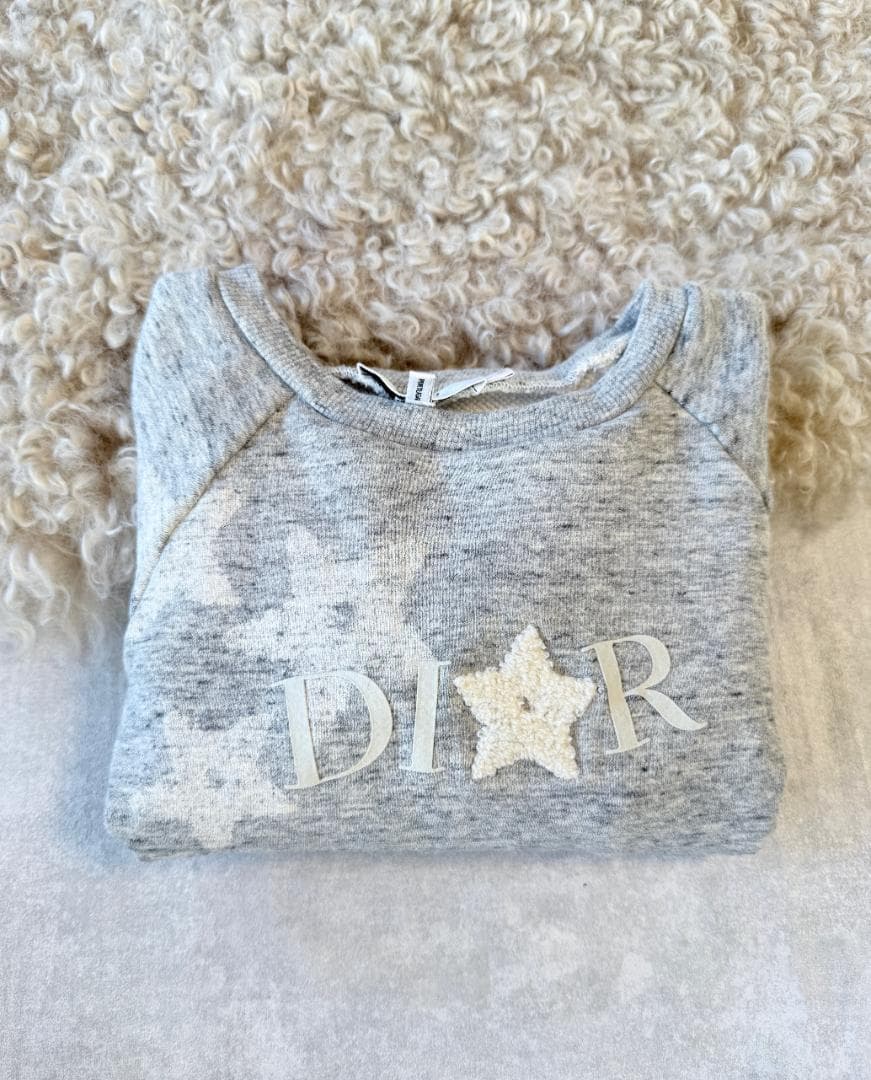 Baby Dior（ベビーディオール）スウェットトレーナー グレー 星ロゴ 36