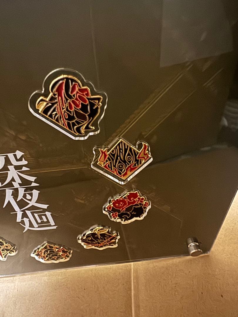 お*ん様 夜廻・新夜廻 ピンバッジ コンプリートセット 台座付き