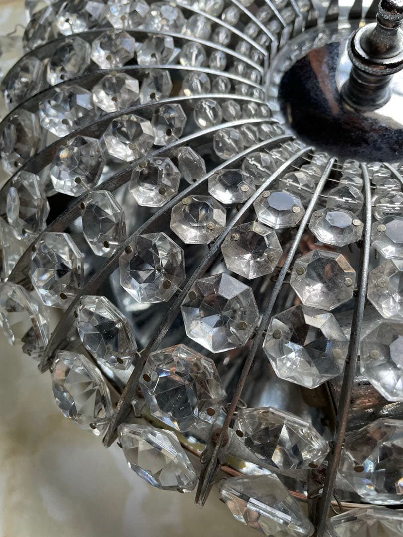 昭和レトロ＊ライト＊ヴィンテージ＊クリスタルシーリングライト＊キャバレー＊照明