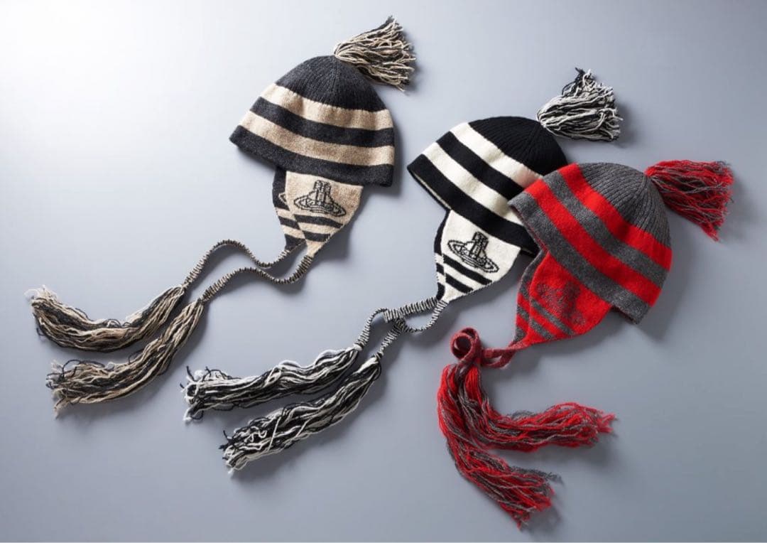 【い様】Vivienne Westwood 耳あてニット帽 美品 付属品完備