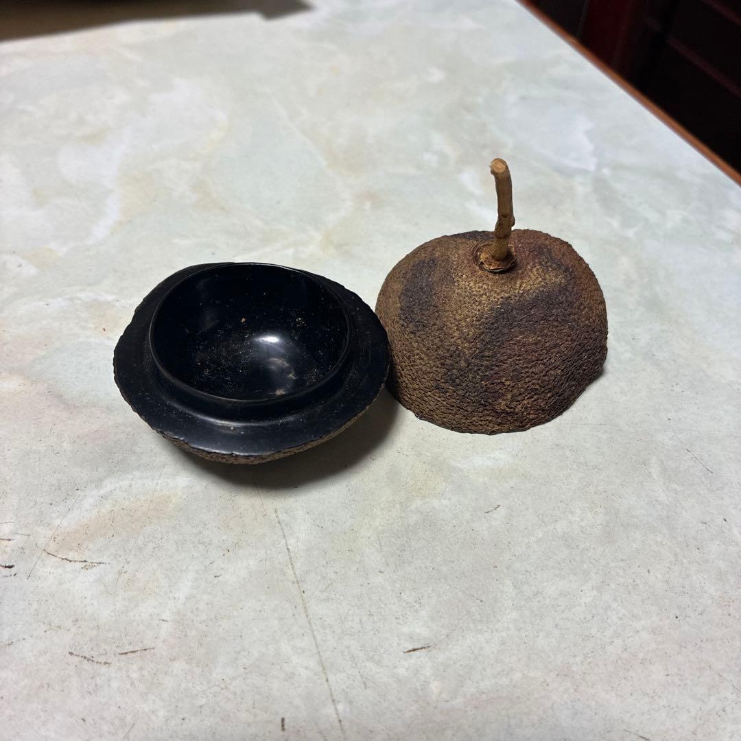 茶道具 果実型 黒漆塗り大徳寺めったに出ないレアなもの