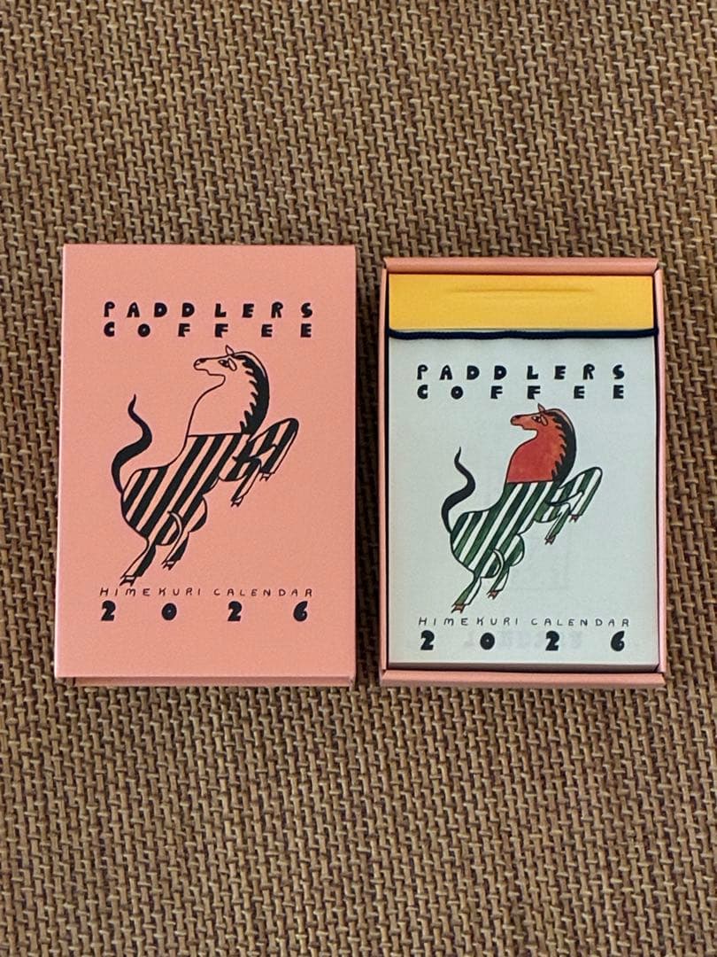 パドラーズコーヒーの日めくりカレンダーPaddlers Coffee 2026年