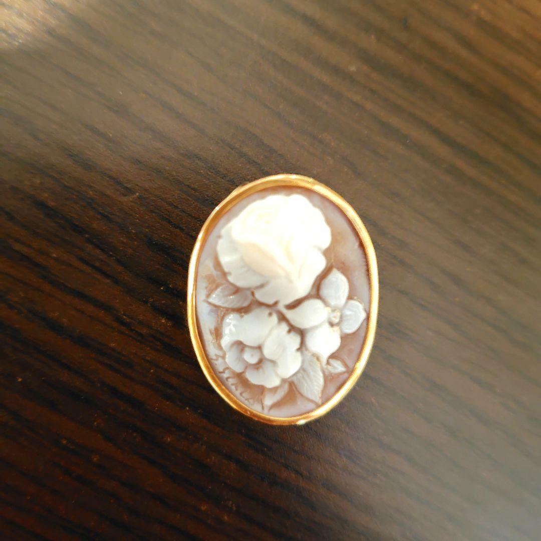 シェルカメオk18保証書付き