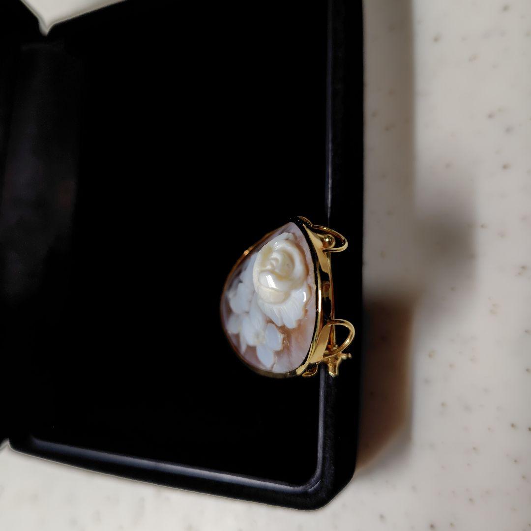 シェルカメオk18保証書付き