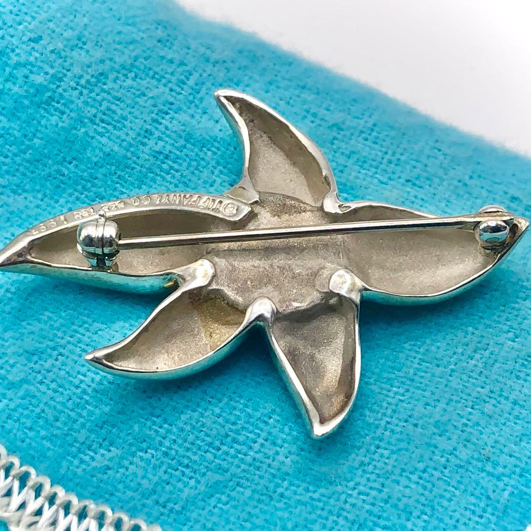 希少 ティファニー ファイヤーワークス ブローチ 925×750 オニキス 美品