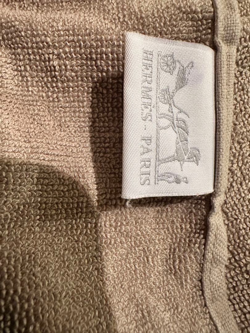 パリ本店購入！エルメス　ベルギー製バスタオル 2枚セット！