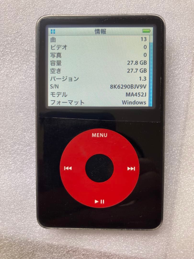 iPod classic U2SE 30GB 動作OK バッテリー交換済
