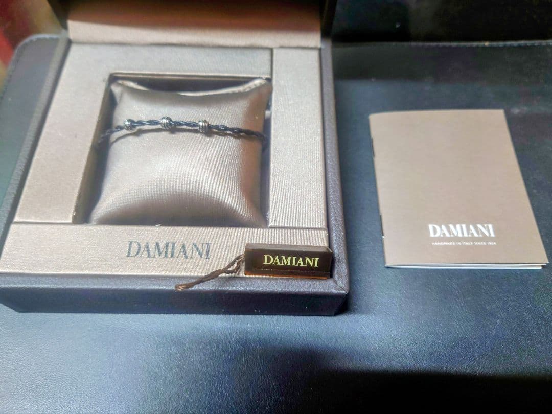 DAMIANI (ダミアーニ) ブレスレット 3Pダイヤ K18WGブラック