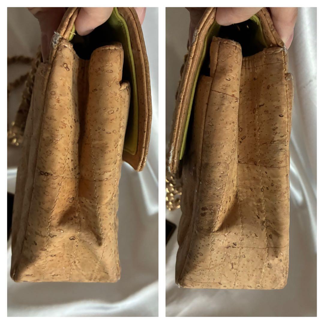 ゆりか様♡CHANEL 2.55 コルクレザー　Vステッチ　チェーンバッグ