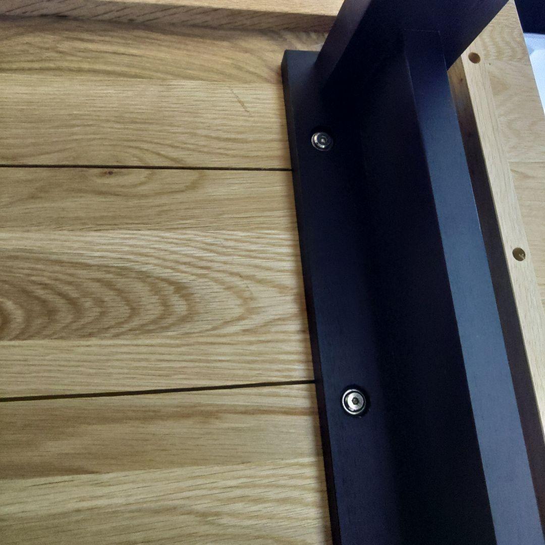 天板4cm 幅160cm ダイニングテーブル 天然木 木目 一枚板風　uk