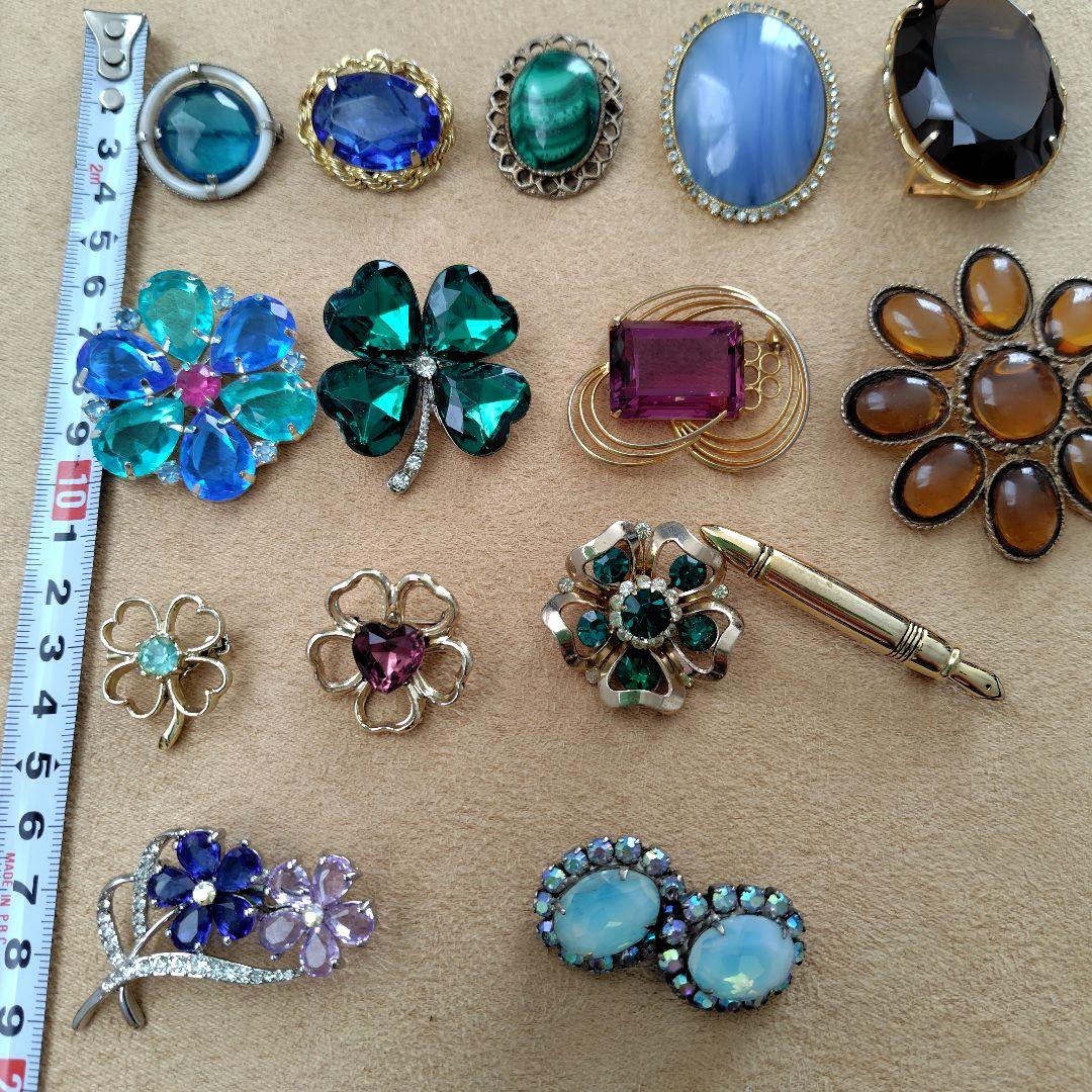 ヴィンテージブローチ１５個セット