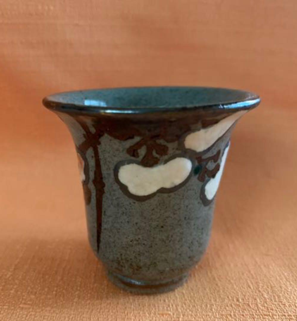 希少　初代　宮川香山　作　真葛焼　乾山意花文盃