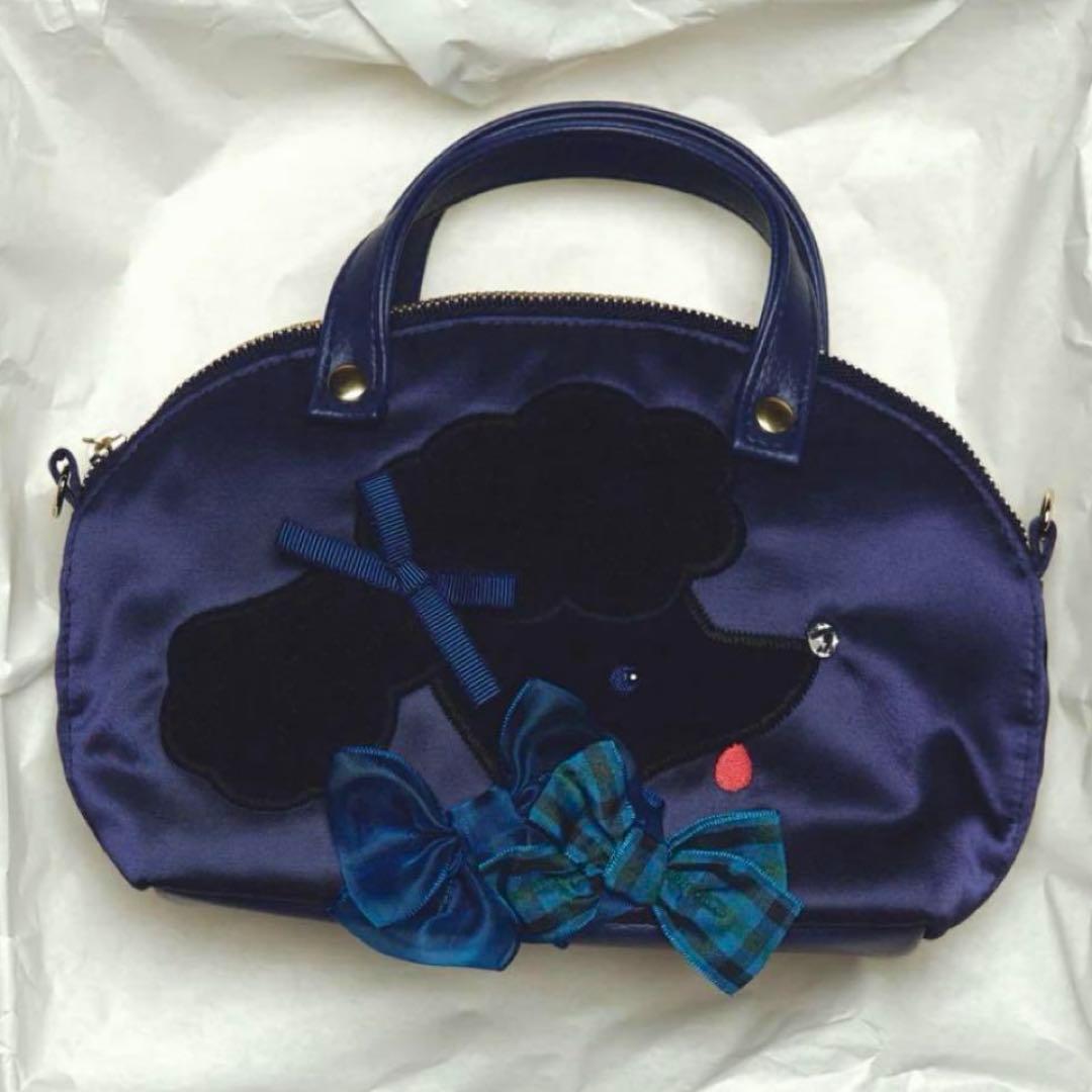 ファミリア　Bibiy コラボミニバッグ　ネイビー　familiar