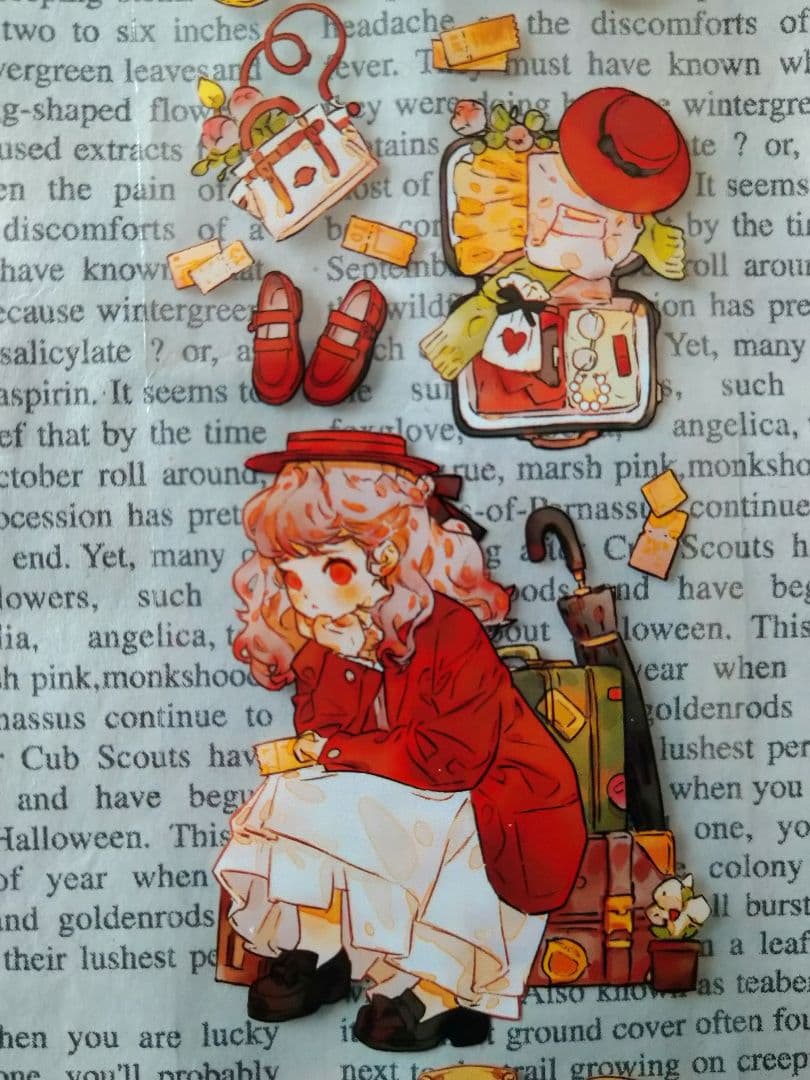 ✩再販✩J83＃英式小甜心(PET)田小宝的星空切り売り海外人物マステ女の子