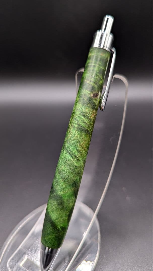 395ペン工房翌檜　スタビライズドウッドバーチバール　木軸シャーペン　ボールペン