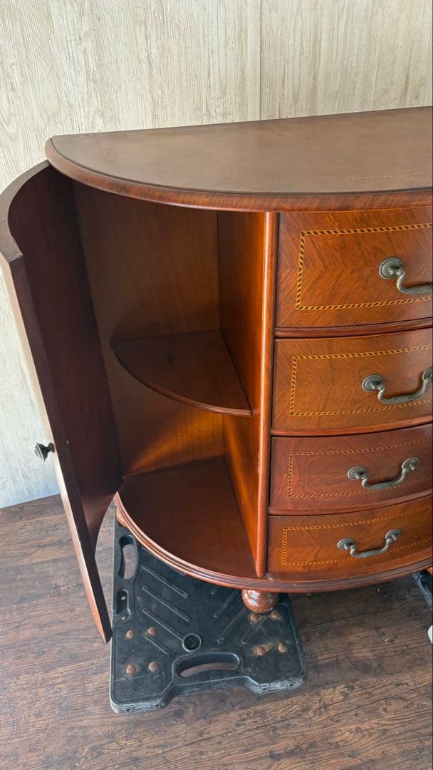 美品　高級　チェスト　西洋　アンティーク　家具　半円形