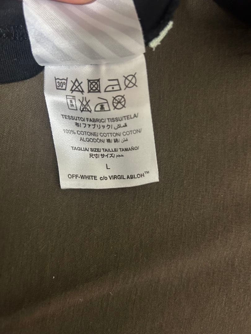 OFF whiteグラフィック Tシャツ 2枚セット MとL