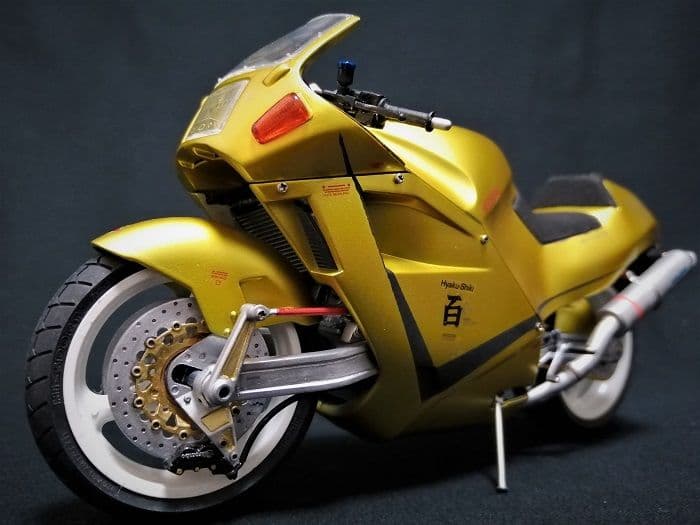 【ゴールドセット！】MG百式Ver2.0＆百式専用バイク