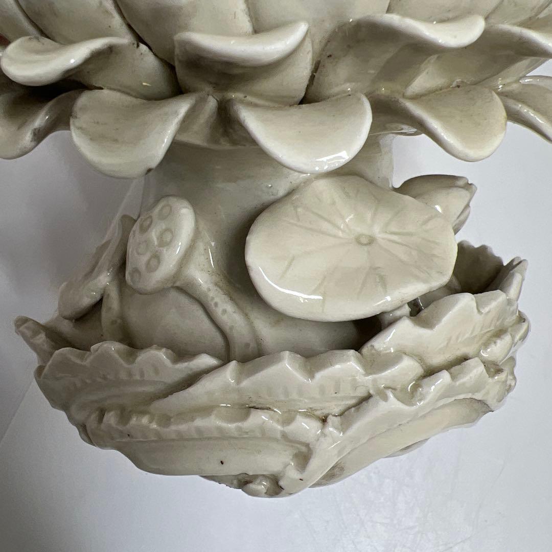 中国古窯　徳化窯　白磁観音　台込高さ約28㎝　東Y7-1023☆2Fトヒサ