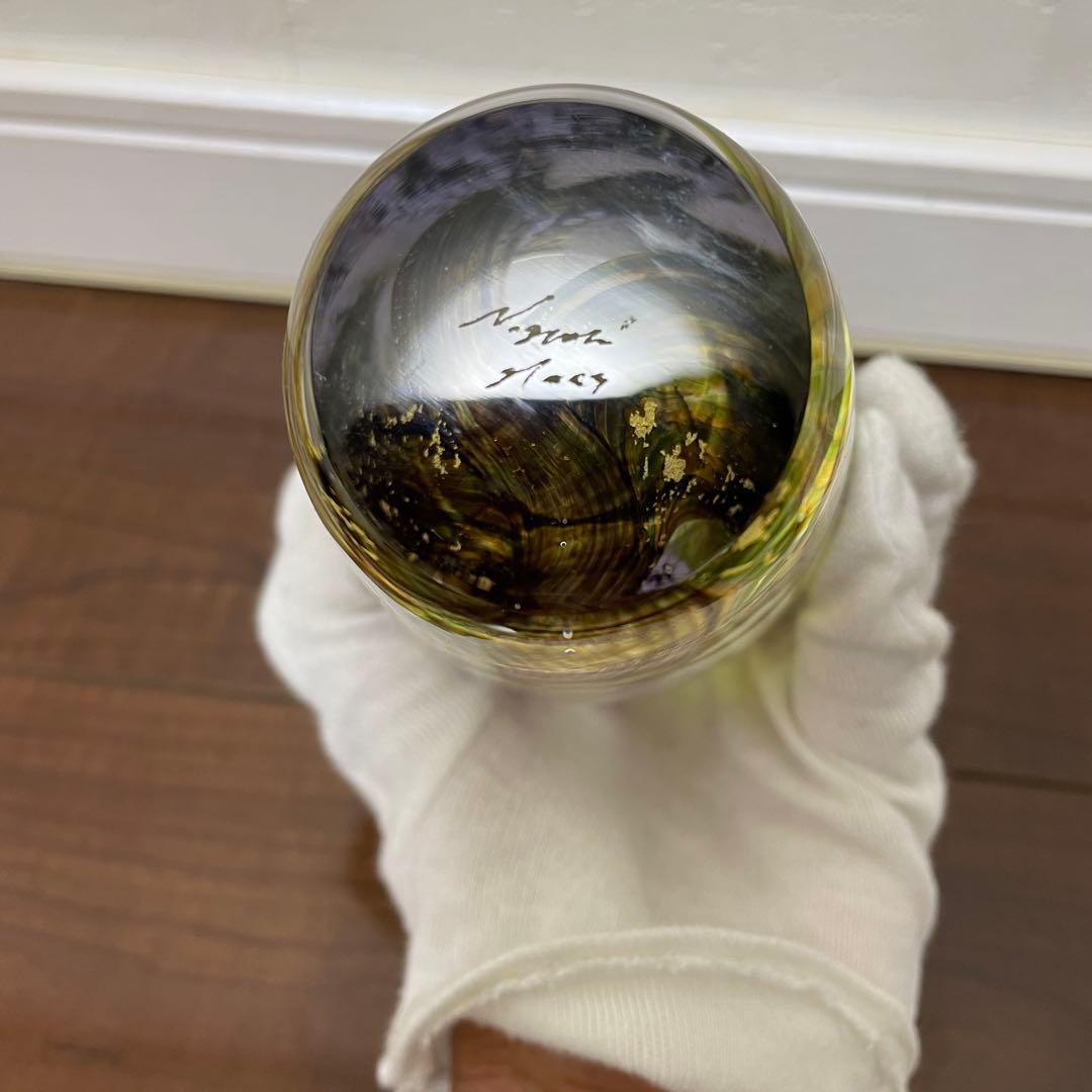 ノグチミエコ ガラスアート フラワーベース