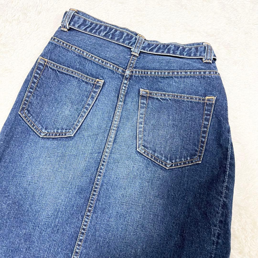 未使用タグ付 サカイ 2018年モデル ひざ丈スカート 0 デニム インディゴ