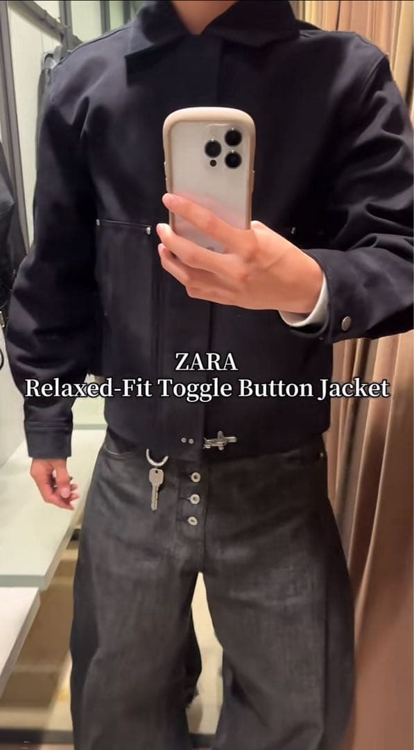 【完売品】リラックスフィットトグルボタンジャケット　ファイヤーマンジャケット