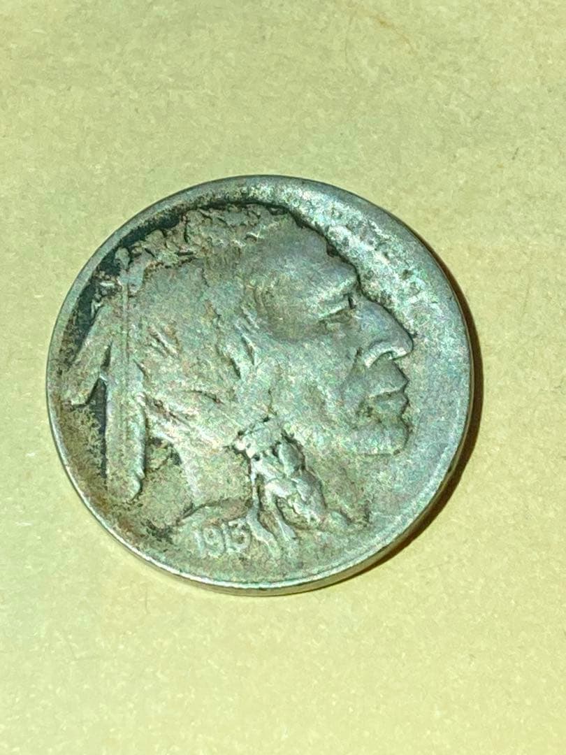 Y*a様 アメリカ　5セント白銅貨　バッファローニッケル　1913S タイプ2