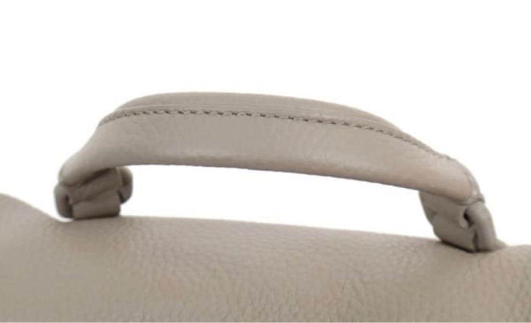 ZANELLATO グレー レザー ハンドバッグ