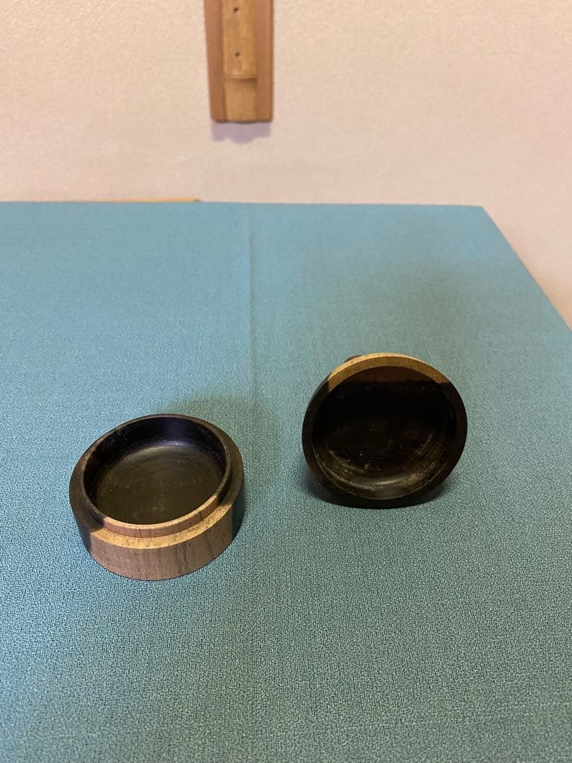 茶道具/香合 『縞柿砧香合』　小椋左近 共箱