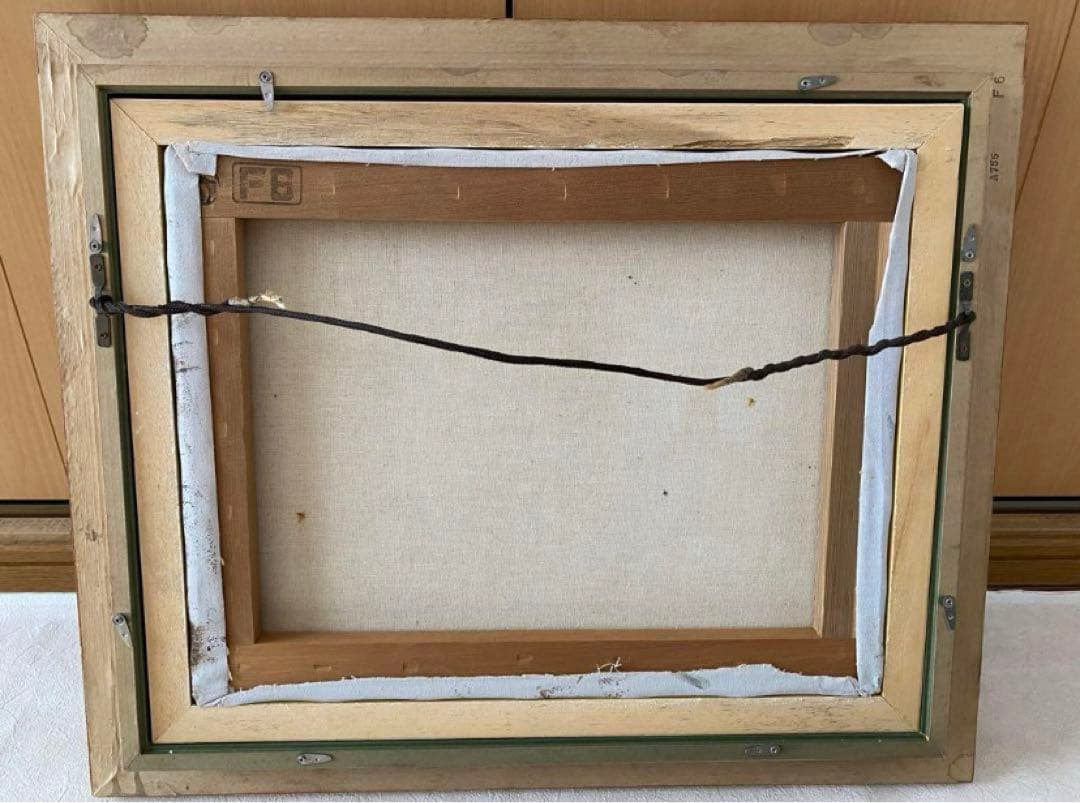 C.WINSONウィンソン作 油絵 「パリ・モンマルトルの丘」 サイン肉筆