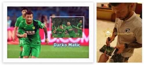 直筆サイン入り写真 ダルコ・マティッチ 北京中赫国安足球倶楽部 SA鑑定済