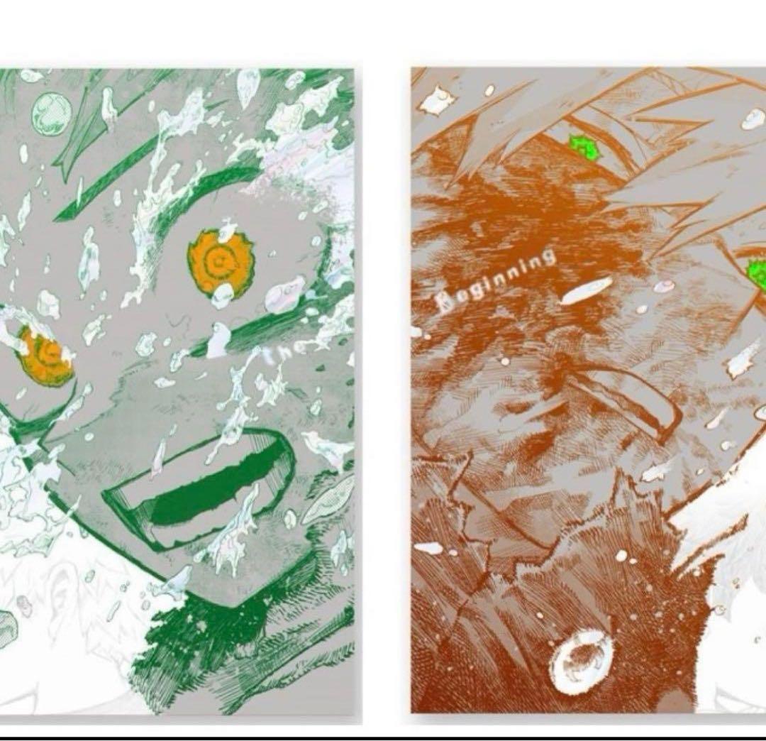 A2アートポスター2枚セット The Beginning 緑谷出久 爆豪勝己