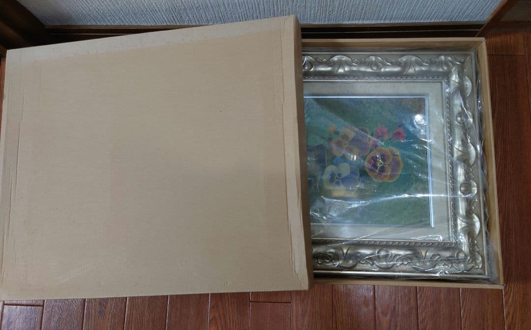 小原 稔 [ 訪れ ] 真筆 絵画 油絵 真作 油彩