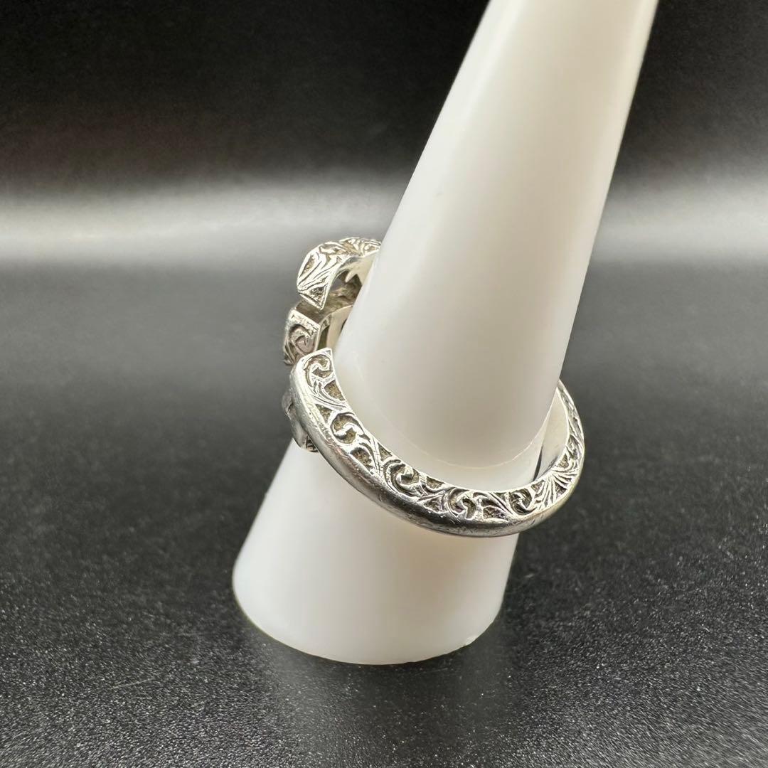 極美品✨　GUCCI　リング　指輪　アラベスク　ロゴ　刻印　1377