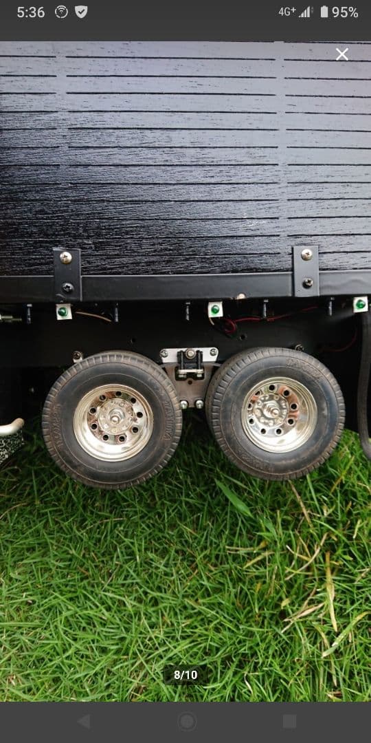 1/14 タミヤ　フラットベッドベース　スクラップ台車