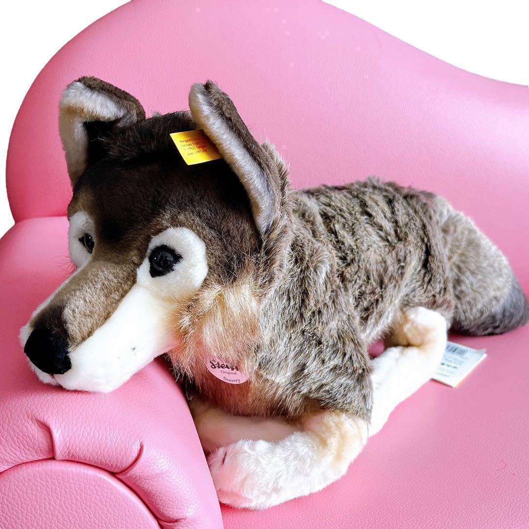大特価 シュタイフ 正規品 オオカミ スノリー ぬいぐるみ 希少 40cm