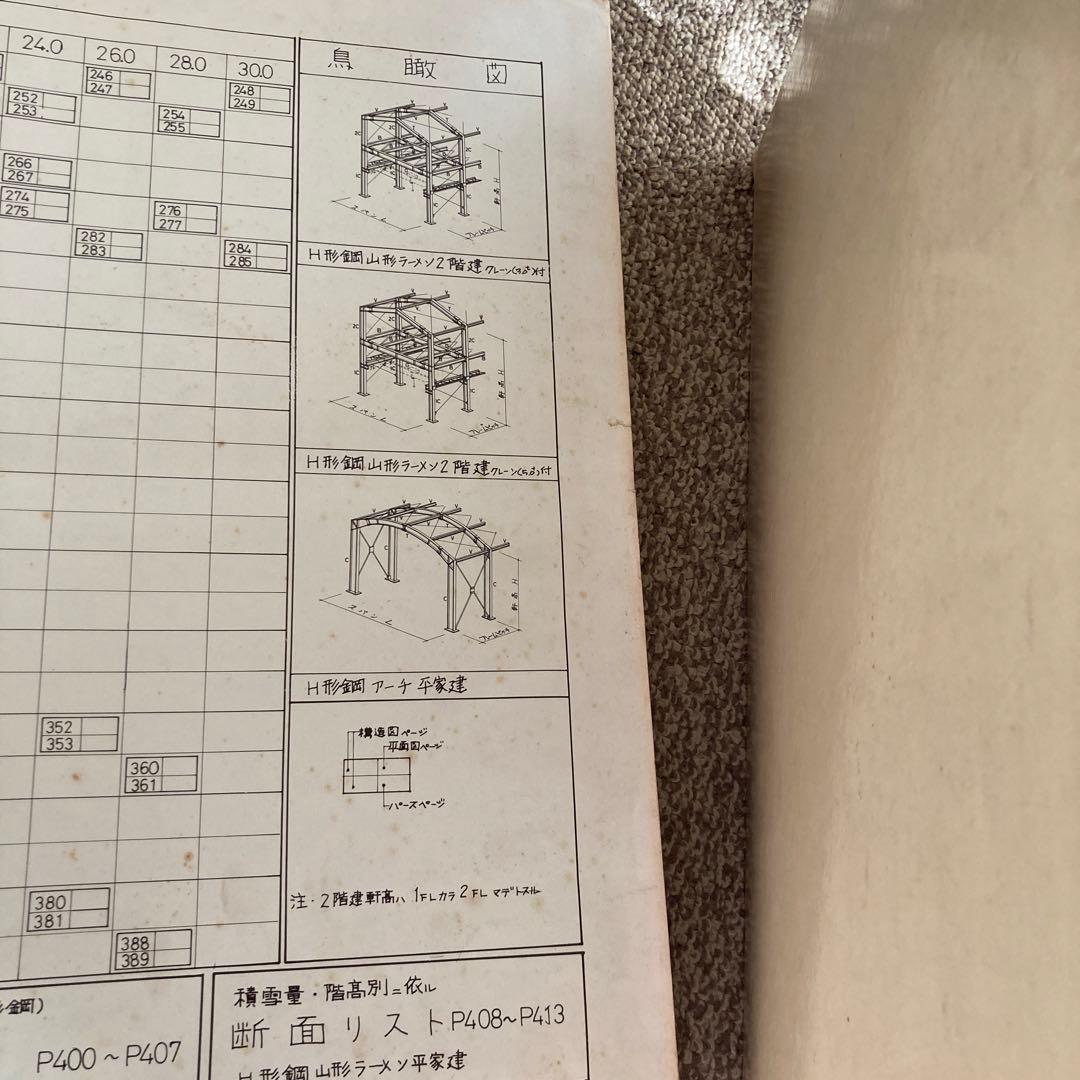建築家　初版限定版　鉄鋼構造図案集　その1の1 建築資料　定価44000円