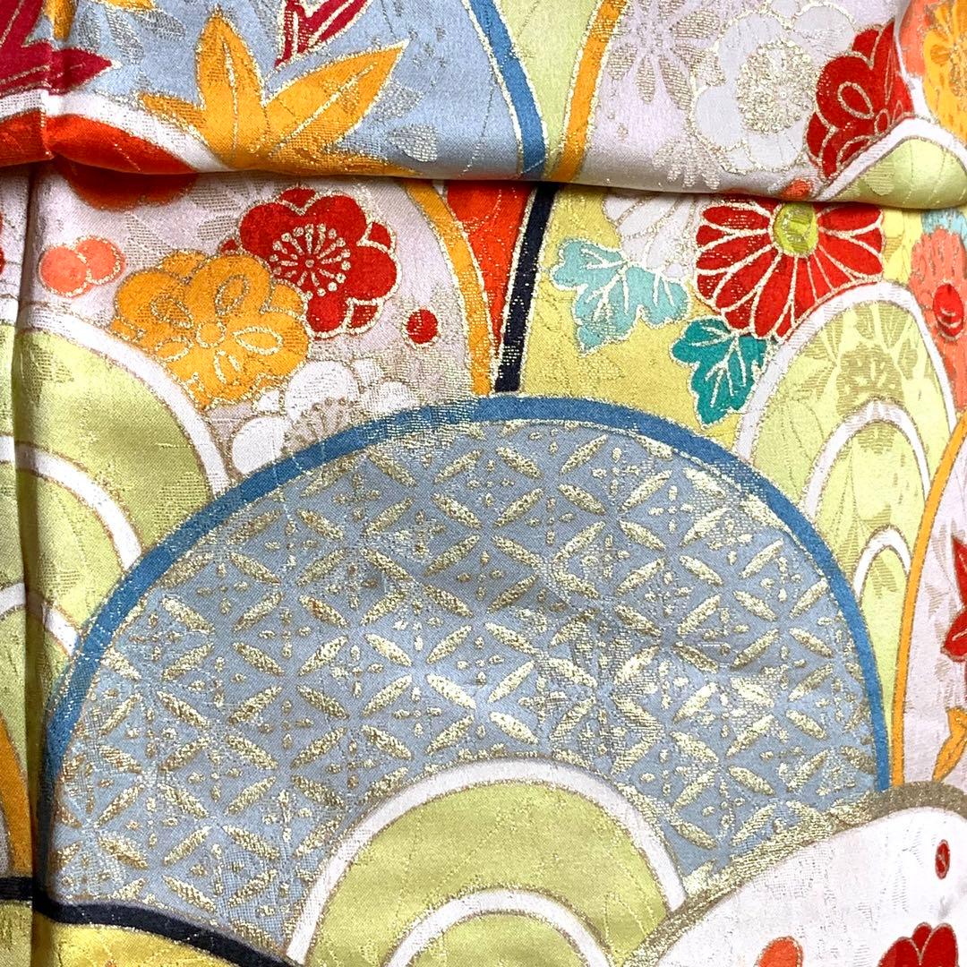 m*m様 【美品】振袖　正絹100% 5点　フルセット　身丈160cm 吉祥紋様