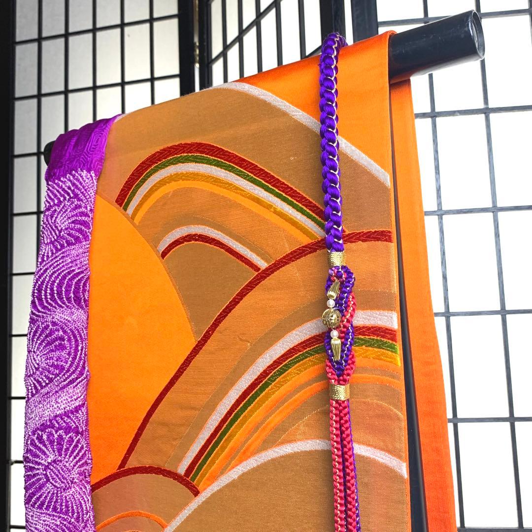 m*m様 【美品】振袖　正絹100% 5点　フルセット　身丈160cm 吉祥紋様