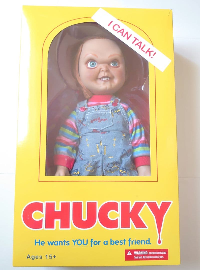 ①ナイフ付　チャッキー フィギュア 　トーキング　チャイルドプレイ　ホラードール
