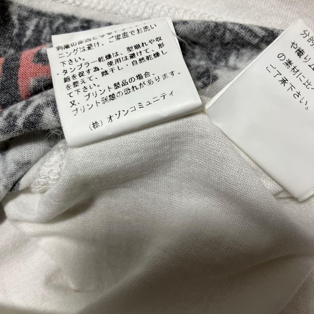 ヒステリックグラマー ポップグループ 全面フォトプリントTシャツ 白 S