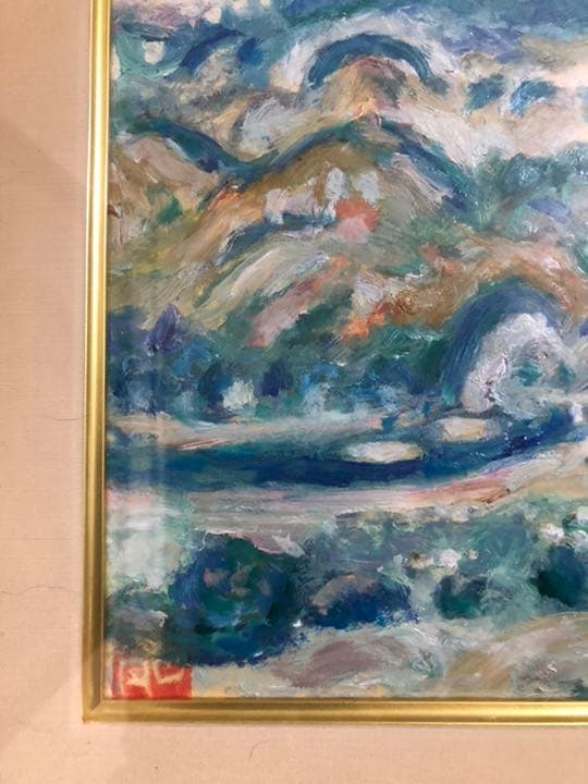 値下げ　梅原龍三郎の富士の油彩画模写