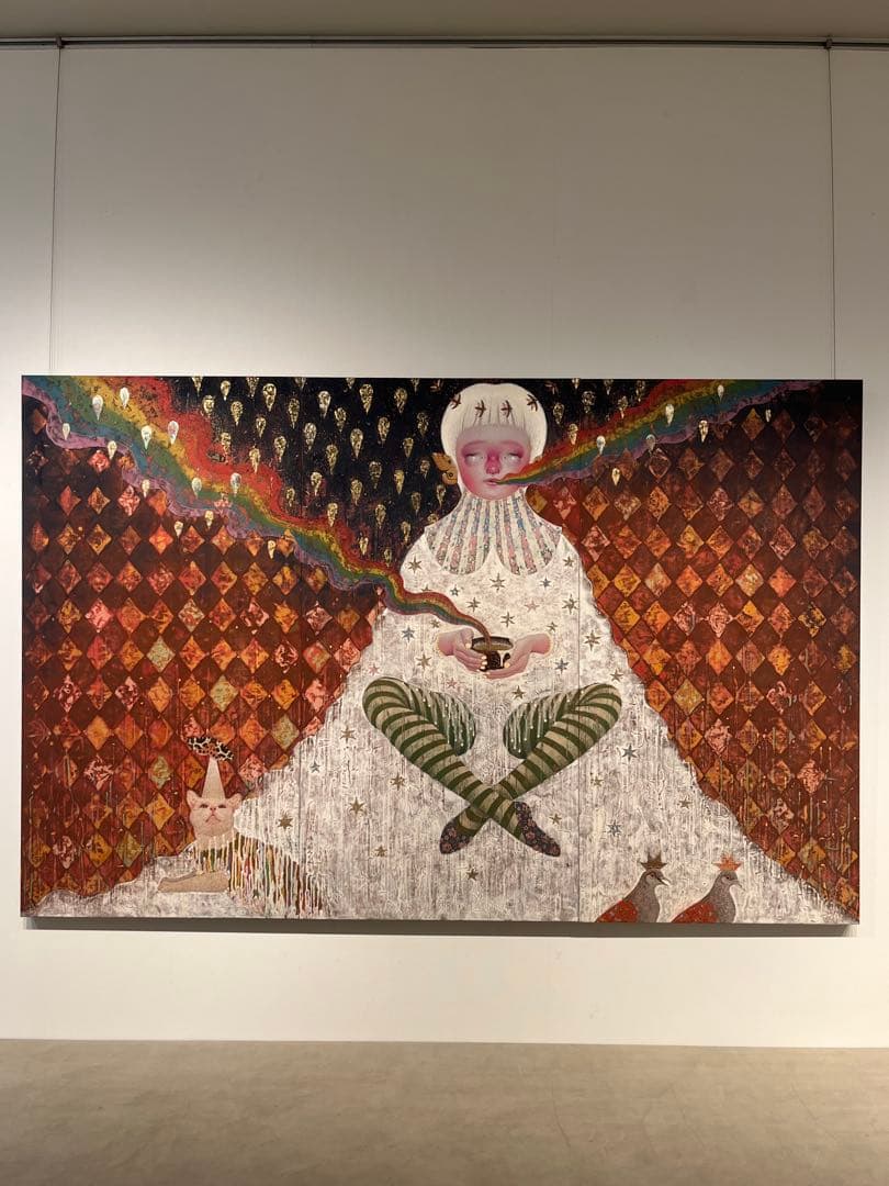 日本画 足立絵美 ポポトピアあっぷっぷパレード個展