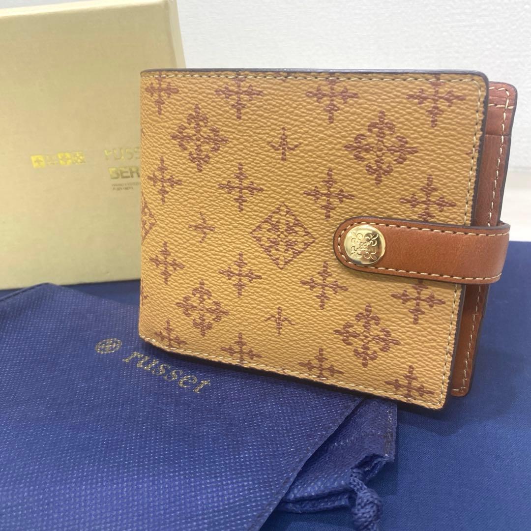 未使用✨russet ラシット 二つ折り財布 コンパクトウォレット ブラウン系