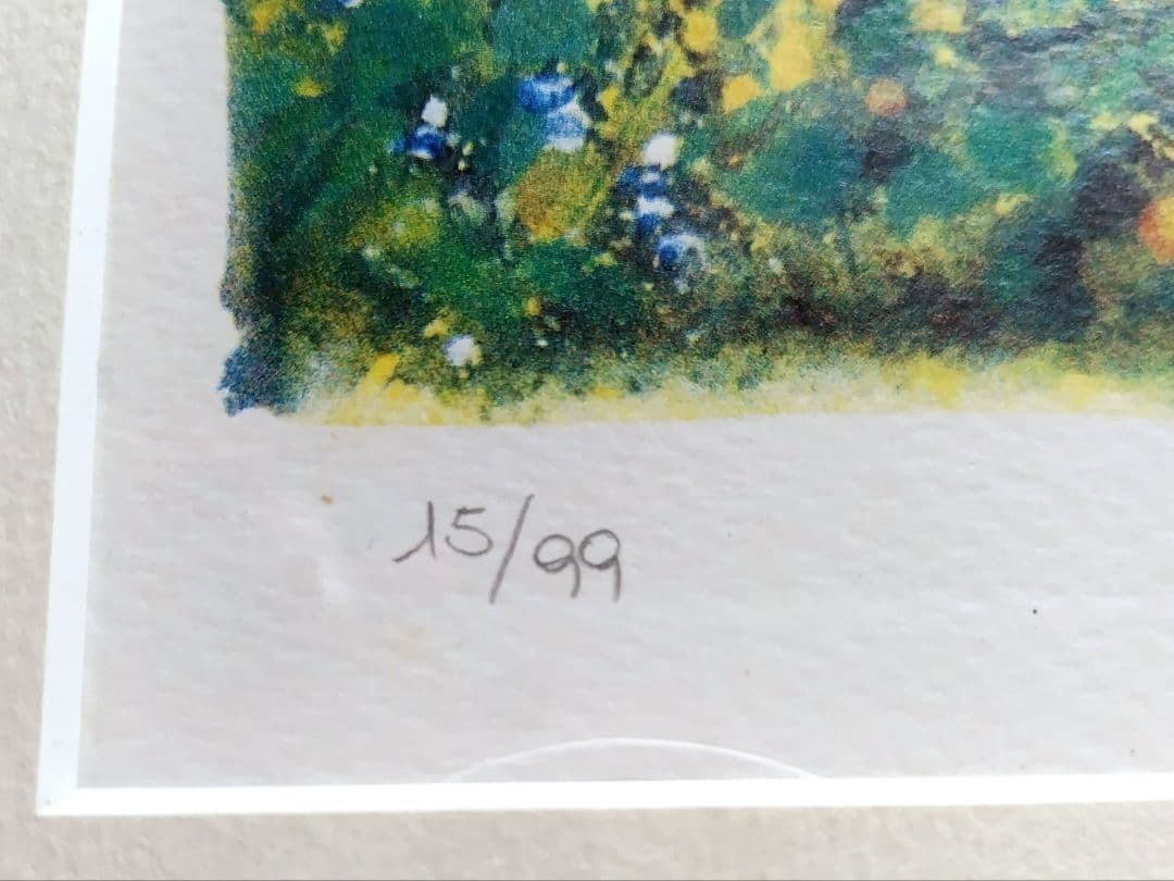 イタリア風景画　 横長サイズ　版画15/99