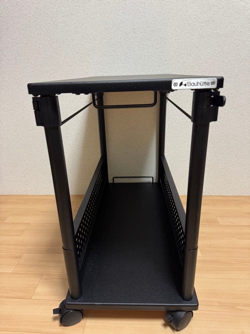 バウヒュッテ 昇降式L字デスク ワゴン とデスクマット