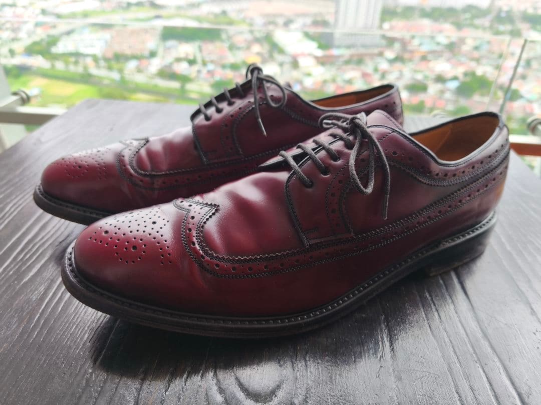 美品希少！Vintage SEBAGO バーガンディ ウイングチップ Alden