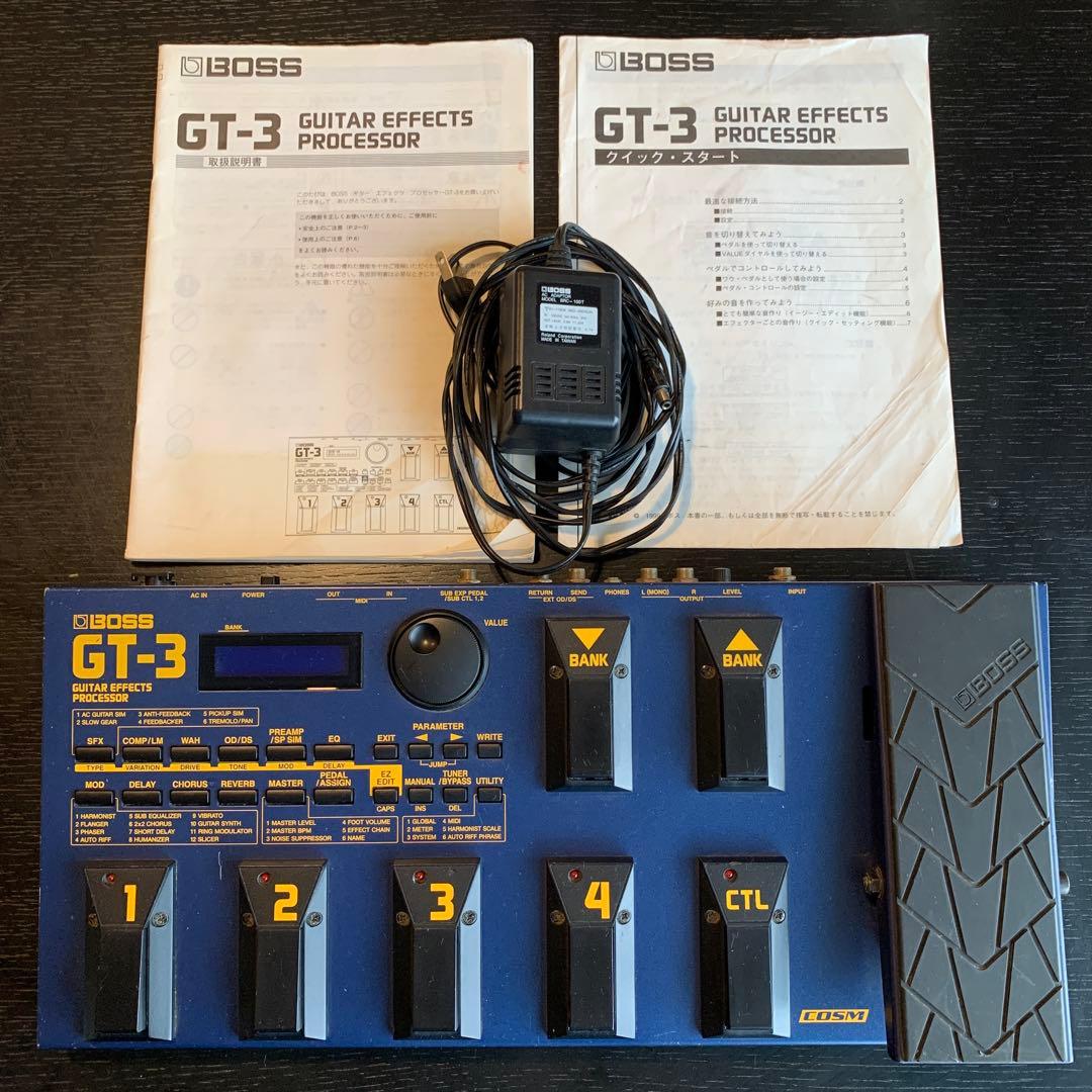 BOSS GT3 アダプター 取説付き ギターマルチエフェクター 室内使い