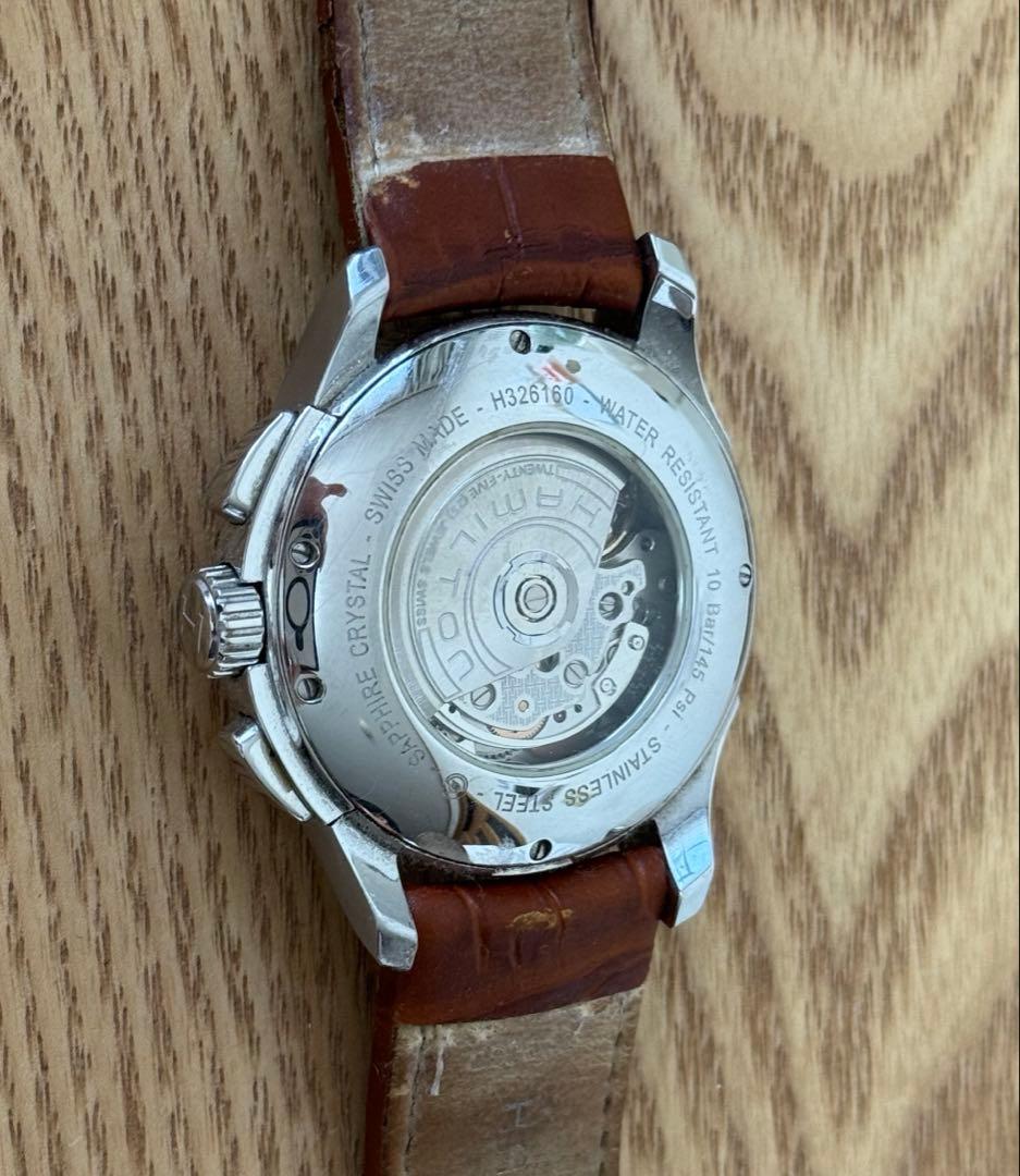 HAMILTON ジャズマスター 自動巻きクロノグラフ H326160