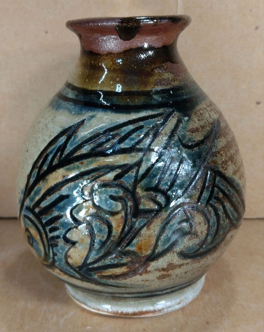 毎日オークション落札品【本物保証】金城次郎「壷屋焼 徳利 ぐい呑」2セット全共箱